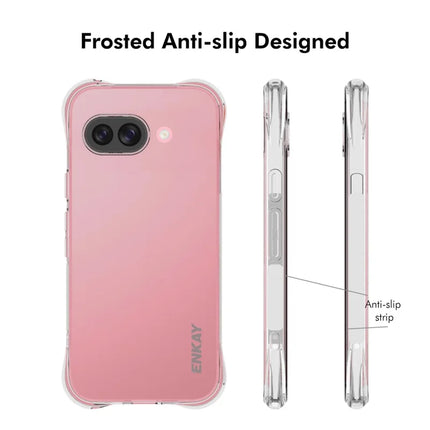 For Google Pixel 9a Clear Phone Case ENKAY HAT PRINCE Shockproof Anti-Slip TPU Cover