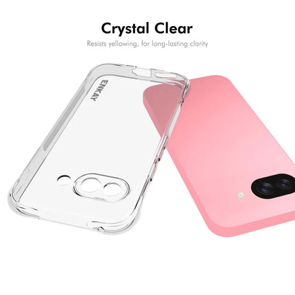 For Google Pixel 9a Clear Phone Case ENKAY HAT PRINCE Shockproof Anti-Slip TPU Cover