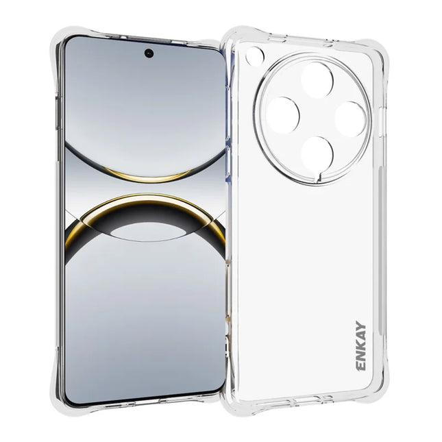 For Oppo Find X8 Pro 5G Clear Phone Case ENKAY HAT PRINCE Shockproof Anti-Slip TPU Cover - Transparent