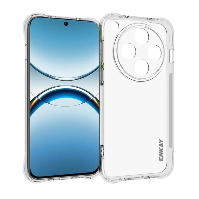 For Oppo Find X8 5G Clear Phone Case ENKAY HAT PRINCE Shockproof Anti-Slip TPU Cover - Transparent