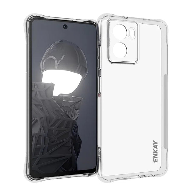 For HMD Fusion 5G Clear Phone Case ENKAY HAT PRINCE Shockproof Anti-Slip TPU Cover - Transparent