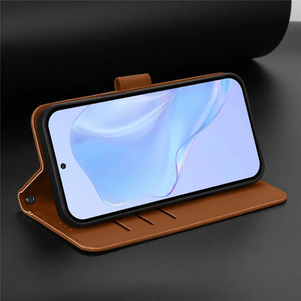 For Samsung Galaxy A55 5G Case Solid Color Wallet Leather Phone Cover with Strap