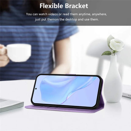 For Samsung Galaxy A55 5G Case Solid Color Wallet Leather Phone Cover with Strap