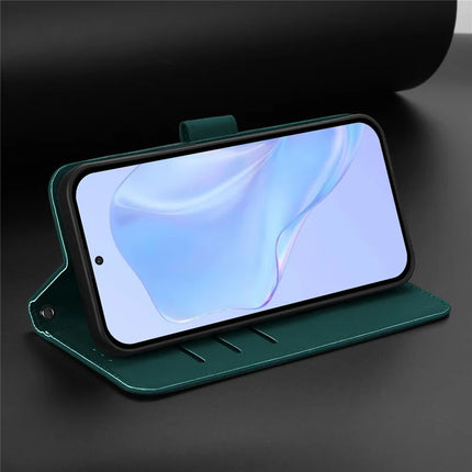 For Samsung Galaxy A55 5G Case Solid Color Wallet Leather Phone Cover with Strap