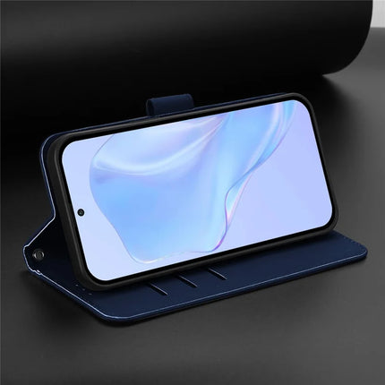For Samsung Galaxy A55 5G Case Solid Color Wallet Leather Phone Cover with Strap