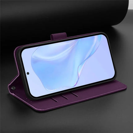 For Samsung Galaxy A55 5G Case Solid Color Wallet Leather Phone Cover with Strap