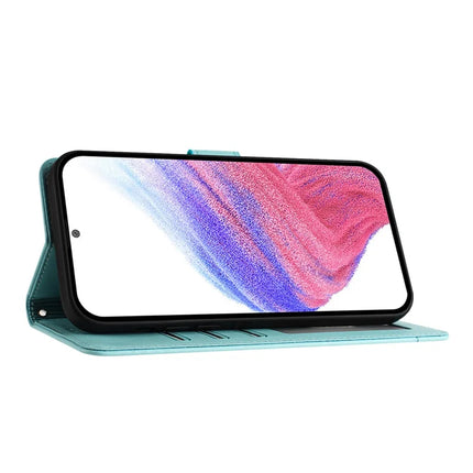 For Samsung Galaxy A16 4G / Galaxy A16 5G Case with Strap RFID Blocking Leather Wallet Phone Cover Cat Mouse Pattern