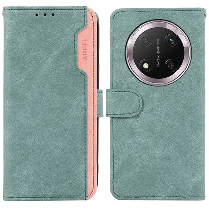 ABEEL For Honor Magic7 Lite 5G / X9c 5G / X60 Pro 5G Case Color Splicing Leather Flip Phone Cover RFID Blocking - Baby Blue