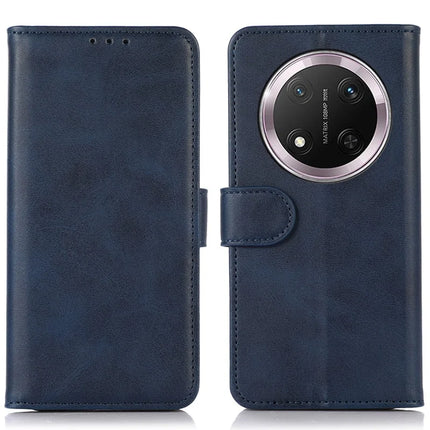 For Honor Magic7 Lite 5G / X9c 5G / X60 Pro 5G Case Cowhide Texture Leather Wallet Phone Cover with Stand - Blue