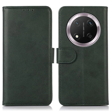 For Honor Magic7 Lite 5G / X9c 5G / X60 Pro 5G Case Cowhide Texture Leather Wallet Phone Cover with Stand - Green