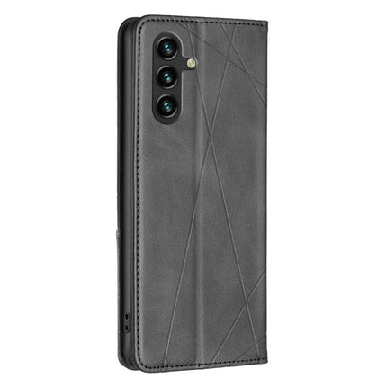 For Samsung Galaxy A26 5G Case Card Slots Geometry Imprint Leather Phone Cover
