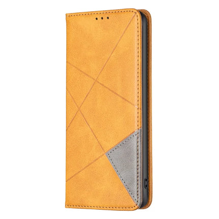 For Samsung Galaxy A26 5G Case Card Slots Geometry Imprint Leather Phone Cover
