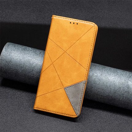 For Samsung Galaxy A26 5G Case Card Slots Geometry Imprint Leather Phone Cover