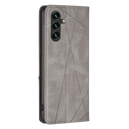 For Samsung Galaxy A26 5G Case Card Slots Geometry Imprint Leather Phone Cover