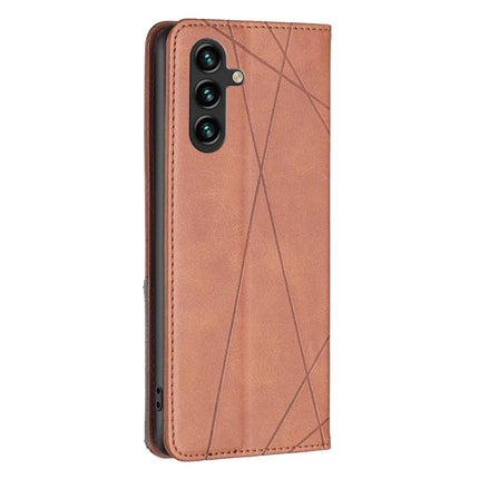 For Samsung Galaxy A26 5G Case Card Slots Geometry Imprint Leather Phone Cover