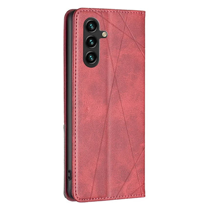 For Samsung Galaxy A26 5G Case Card Slots Geometry Imprint Leather Phone Cover