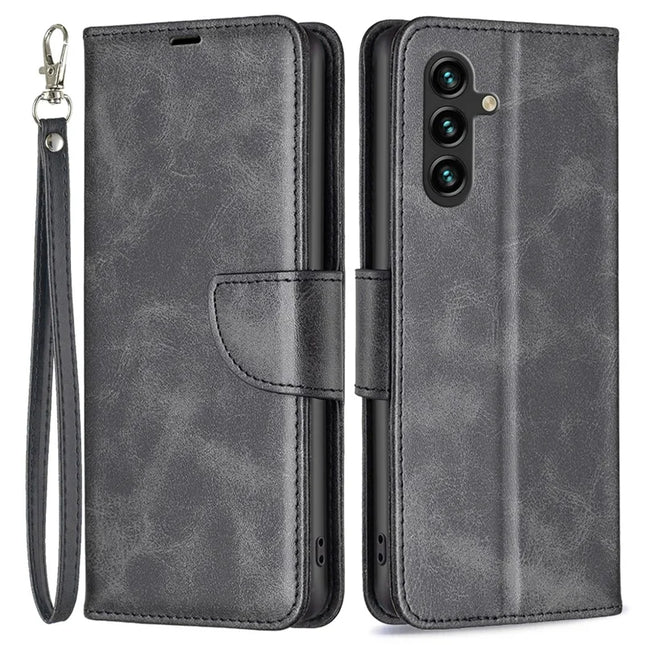 For Samsung Galaxy A26 5G Case Shockproof PU Leather Cover with Wallet Card Slots - Black