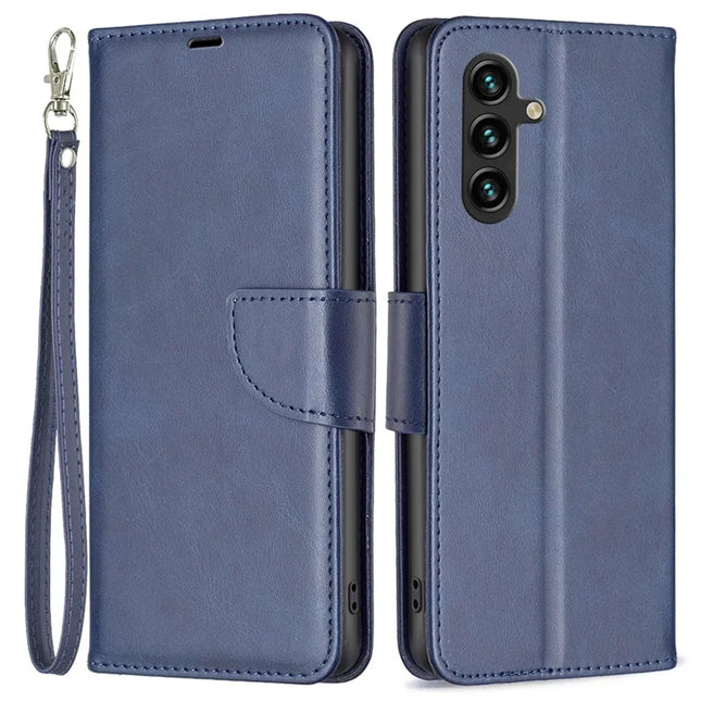 For Samsung Galaxy A26 5G Case Shockproof PU Leather Cover with Wallet Card Slots - Blue