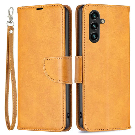 For Samsung Galaxy A26 5G Case Shockproof PU Leather Cover with Wallet Card Slots - Yellow