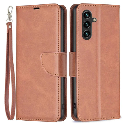 For Samsung Galaxy A26 5G Case Shockproof PU Leather Cover with Wallet Card Slots - Brown