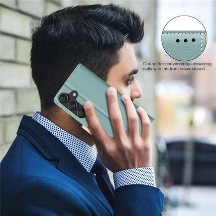 BINFEN COLOR BF33 for Samsung Galaxy A26 5G Leather Case Splicing Color RFID Blocking