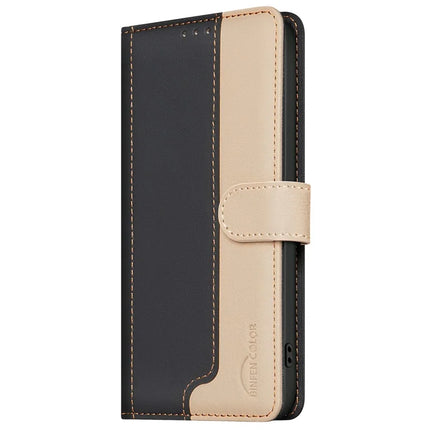 BINFEN COLOR BF33 for Samsung Galaxy A26 5G Leather Case Splicing Color RFID Blocking
