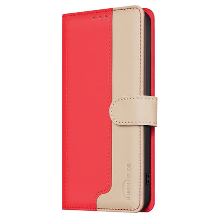 BINFEN COLOR BF33 for Samsung Galaxy A26 5G Leather Case Splicing Color RFID Blocking