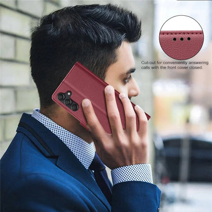 BINFEN COLOR BF32 For Samsung Galaxy A26 5G Leather Case Wallet RFID Blocking Phone Cover