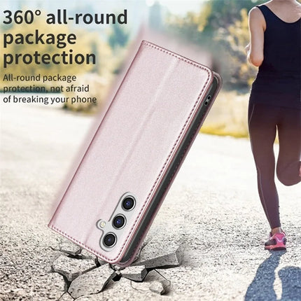 BINFEN COLOR BF18 For Samsung Galaxy A26 5G Leather Case Card Slots Phone Cover