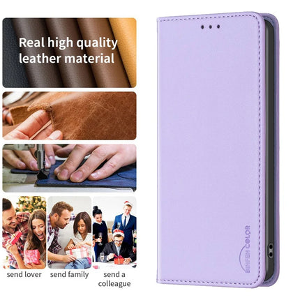 BINFEN COLOR BF18 For Samsung Galaxy A26 5G Leather Case Card Slots Phone Cover