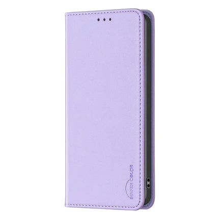 BINFEN COLOR BF18 For Samsung Galaxy A26 5G Leather Case Card Slots Phone Cover