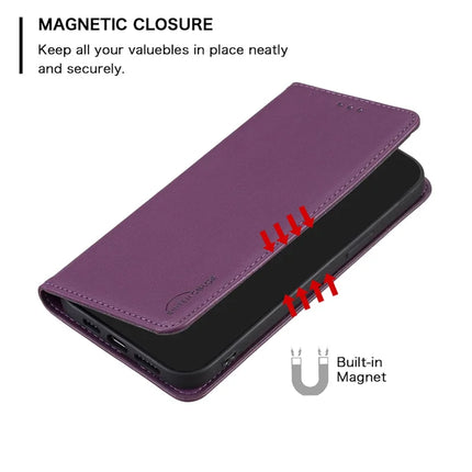 BINFEN COLOR BF18 For Samsung Galaxy A26 5G Leather Case Card Slots Phone Cover