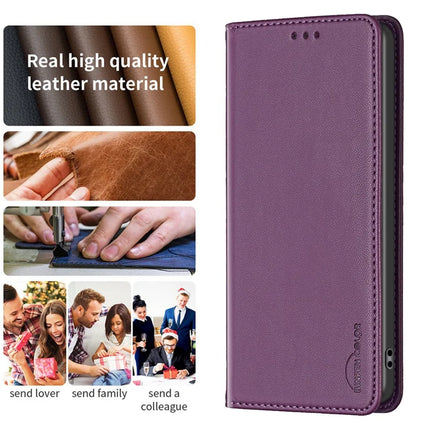 BINFEN COLOR BF18 For Samsung Galaxy A26 5G Leather Case Card Slots Phone Cover