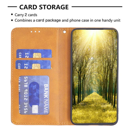 For Samsung Galaxy A56 5G Case Card Slots Geometry Imprint Leather Phone Cover