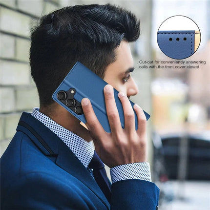 BINFEN COLOR BF33 for Samsung Galaxy A56 5G Leather Case Splicing Color RFID Blocking