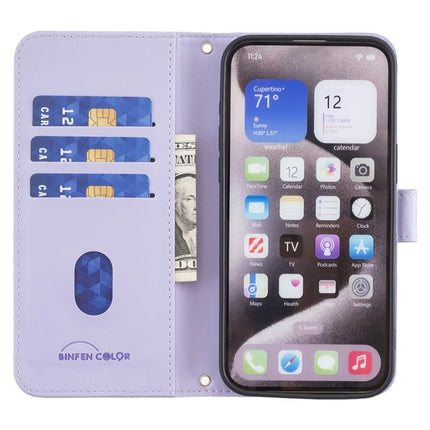 BINFEN COLOR BF34 for Samsung Galaxy A56 5G Leather Case Wallet Square Grid Phone Cover