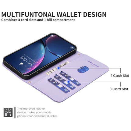 BINFEN COLOR BF34 for Samsung Galaxy A56 5G Leather Case Wallet Square Grid Phone Cover