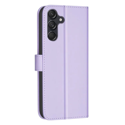 BINFEN COLOR BF34 for Samsung Galaxy A56 5G Leather Case Wallet Square Grid Phone Cover