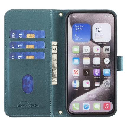 BINFEN COLOR BF34 for Samsung Galaxy A56 5G Leather Case Wallet Square Grid Phone Cover