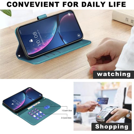 BINFEN COLOR BF34 for Samsung Galaxy A56 5G Leather Case Wallet Square Grid Phone Cover