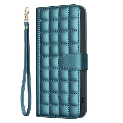 BINFEN COLOR BF34 for Samsung Galaxy A56 5G Leather Case Wallet Square Grid Phone Cover