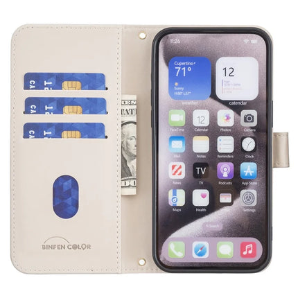 BINFEN COLOR BF34 for Samsung Galaxy A56 5G Leather Case Wallet Square Grid Phone Cover