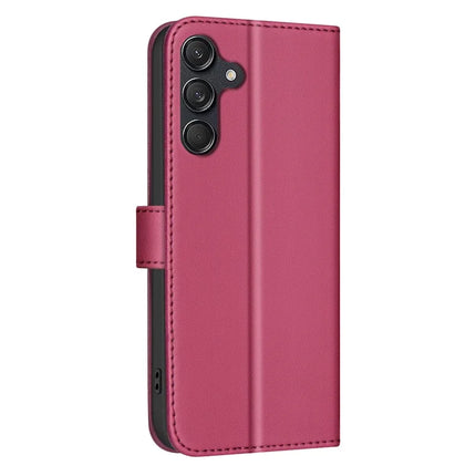 BINFEN COLOR BF34 for Samsung Galaxy A56 5G Leather Case Wallet Square Grid Phone Cover