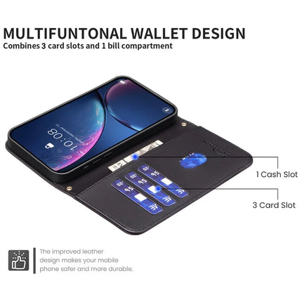 BINFEN COLOR BF34 for Samsung Galaxy A56 5G Leather Case Wallet Square Grid Phone Cover