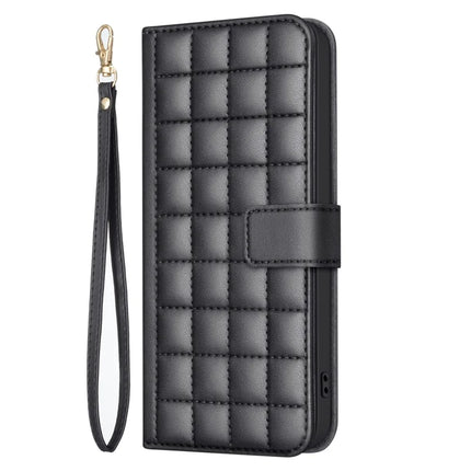 BINFEN COLOR BF34 for Samsung Galaxy A56 5G Leather Case Wallet Square Grid Phone Cover