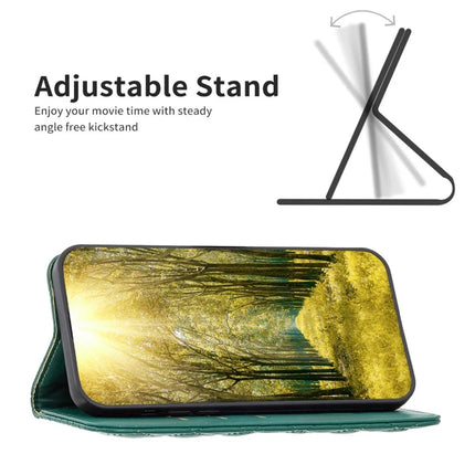 BINFEN COLOR BF Style-16 For Samsung Galaxy A56 5G Case Card Slots Rhombus Leather Cover