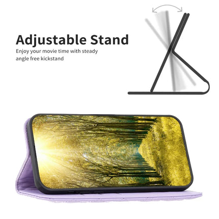 BINFEN COLOR BF Style-16 For Samsung Galaxy A56 5G Case Card Slots Rhombus Leather Cover
