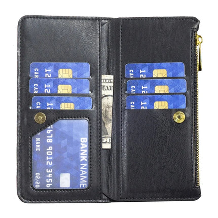 BINFEN COLOR BF Style-15 For Samsung Galaxy A56 5G Leather Case Zipper Pocket Rhombus Phone Cover