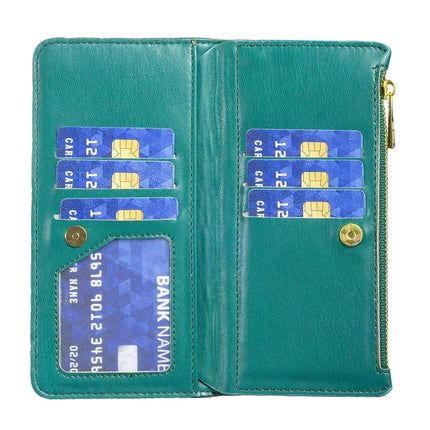 BINFEN COLOR BF Style-15 For Samsung Galaxy A56 5G Leather Case Zipper Pocket Rhombus Phone Cover