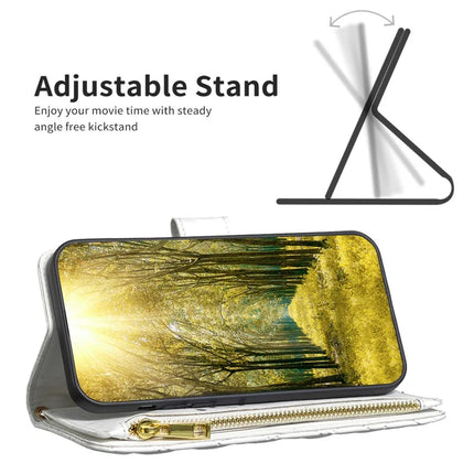 BINFEN COLOR BF Style-15 For Samsung Galaxy A56 5G Leather Case Zipper Pocket Rhombus Phone Cover